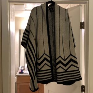 Zara knit poncho.